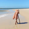 SWIMESSENTIAL Poncho da spiaggia - Arancione - Seastar 50X55