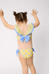 YSABEL MORA Bikini da bambina con volant e fiocchi, stampa tartaruga 95150