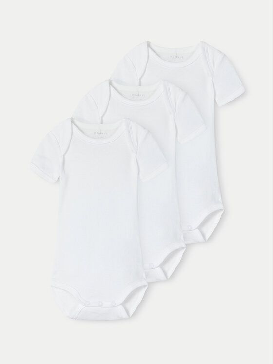 NAME IT CONFEZIONE BODY 3PZ BRIGHT WHITE