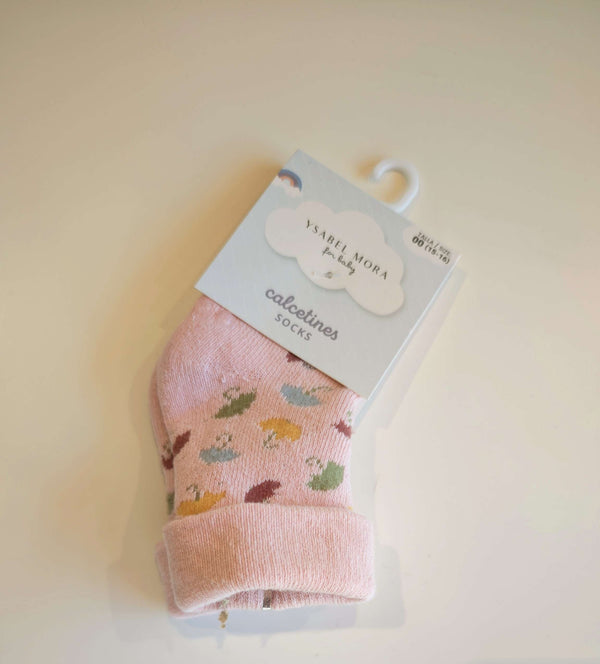 YSABEL MORA CALZINI ANTISCIVOLO ROSA CON OMBRELLINI 52875