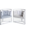 SET CULLA EVOLUTIVA MARILYN BEBEX COMPLETA DI TESSILE+ TRIO VENICCI CLARO VANILLA CON THIAGO NERO