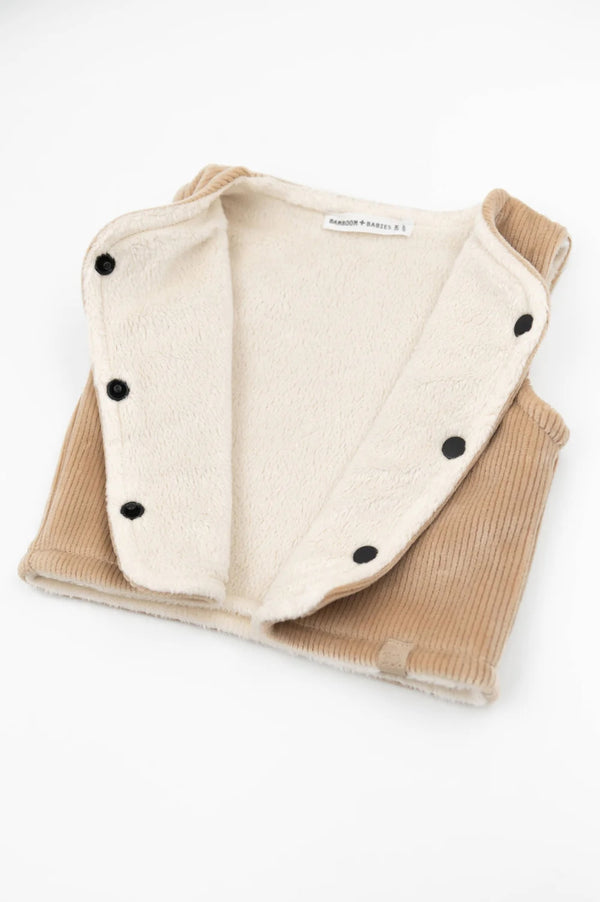 BAMBOOM Gilet smanicato reversibile - MOCHA SAND 347