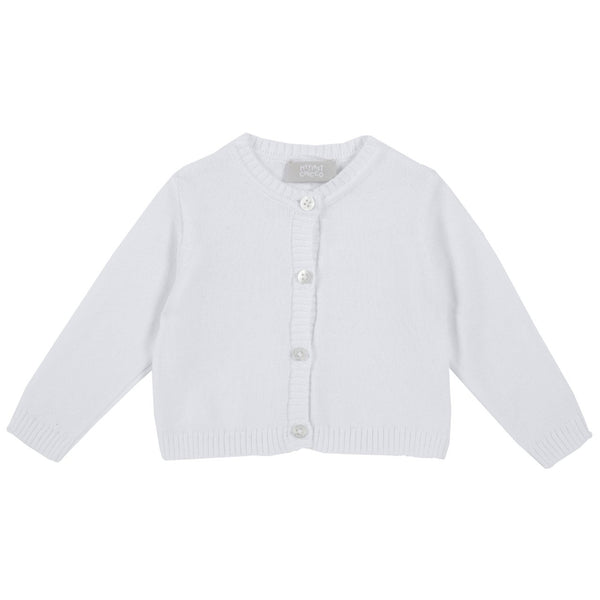 CHICCO CARDIGAN BIANCO FILO DI COTONE