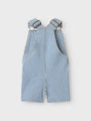 LIL ATELIER SALOPETTE A RIGHE ZEN BLUE /COCONUT MILK