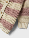 LIL ATELIER CARDIGAN TURTLEDOVE/MISTY ROSE