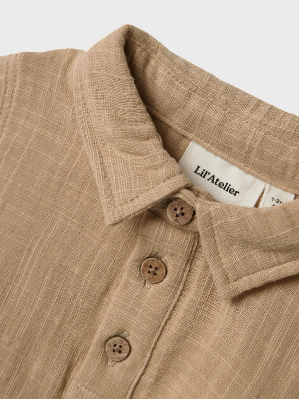 LIL ATELIER CAMICIA GIALLO SABBIA