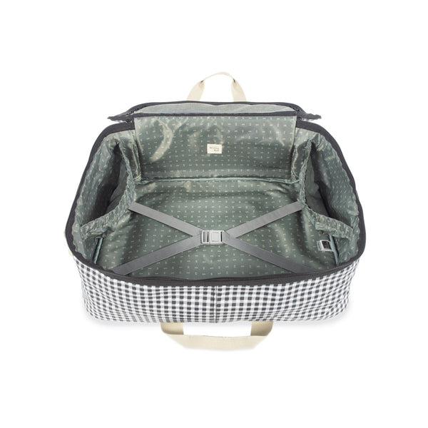 WALKING MUM Valigia I Love Vichy Nero (IV)