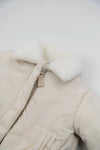 BAMBOOM GIACCA BIMBA CON COLLETTO WARM WHITE
