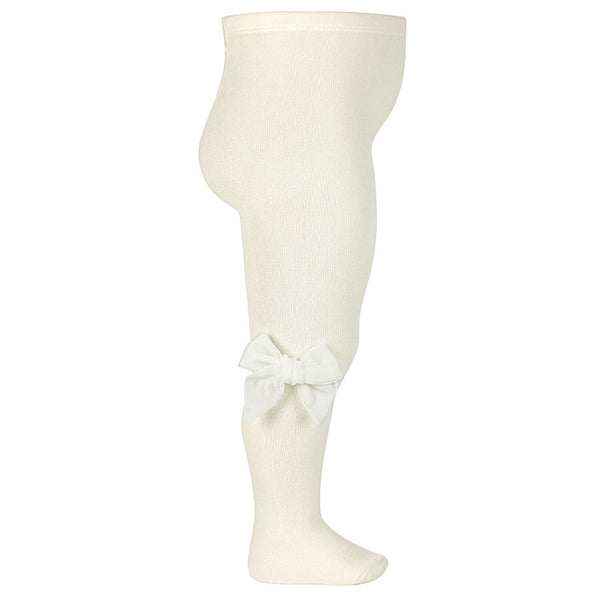 CONDOR CALZAMAGLIA LISCIA CON FIOCCO IN VELLUTO PANNA COL 303