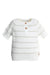 BAMBOOM MAGLIA A RIGHE MANICHE CORTE WARM WHITE