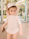 BAMBOOM Costume da Bagno UV50+ - Bimba - PINK STRIPES BEAR