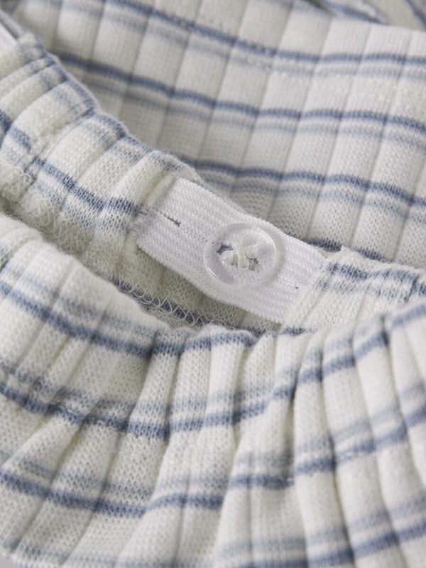 LIL ATELIER BERMUDA COCONUT MILK/DUSTY BLUE