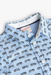 BOBOLI CAMICIA AZZURRA FANTASIA MACCHININE