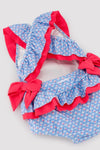 YSABEL MORA Costume da bagno per neonata con volant e fiocco stampa floreale 97091