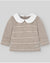PAZ RODRIGUEZ COMPLETO COTONE/CASHMERE LAVORATO COLLO TONDO TORTORA