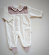 BABYGI TUTINA CINIGLIA PANNA COLLO TONDO "RIVERSIDE" ROSA