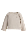 BAMBOOM MAGLIA CON APERTURA INCROCIATA SAND