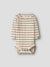 LIL ATELIER BODY A RIGHE PANNA E MARRONE TURTLEDOVE/KANGAROO