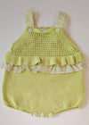 PECESA PAGLIACCETTO FILO COTONE 100% +VOLANT FANTASIA PISTACCHIO