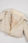 BAMBOOM GIACCA BIMBA CON COLLETTO WARM WHITE