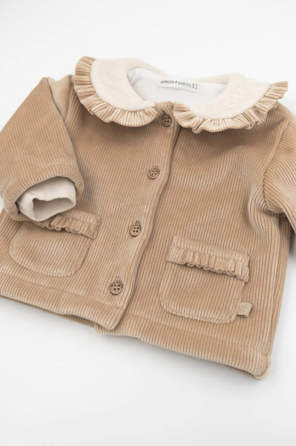 BAMBOOM Giacca Curderoy con collo teddy - MOCHA SAND 347