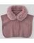 PAZ RODRIGUEZ PONCHO "ESENCIAL" CON PELLICCIA ROSA BLUSH