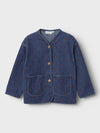 LIL ATELIER GIACCA JEANS CON RICAMO CUORICINI