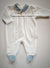 BABYGI TUTINA CINIGLIA PANNA CON COLLO TONDO "PIED DE POULE" VERDE