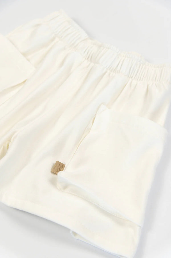 BAMBOOM SHORT CON TASCHE OFFWHITE 1137