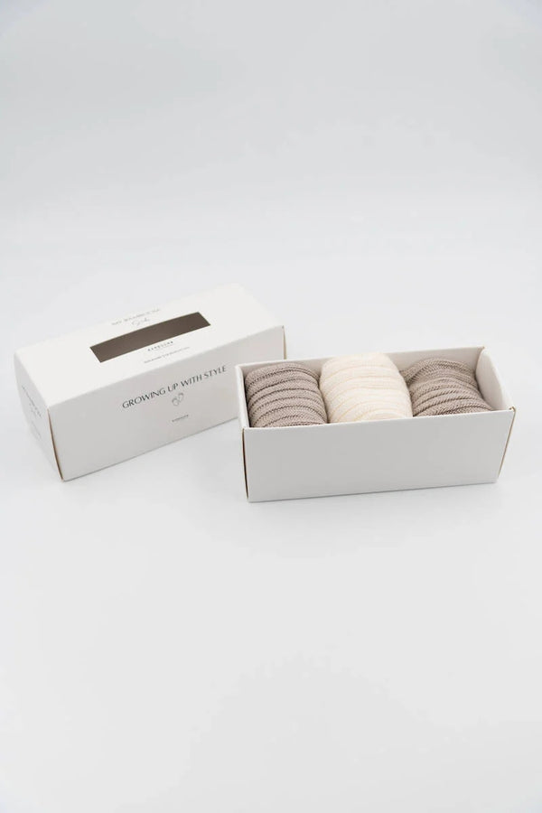 BAMBOOM 3PC in GIFT BOX Calze Spesse - Sabbia 09