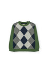 BOBOLI MAGLIONE VERDE A ROMBI 712369