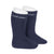 CONDOR CALZINO ALTO IN COTONE PERLE BLU