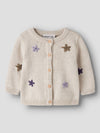 NAME IT CARDIGAN RICAMATO PEYOTE MELANGE