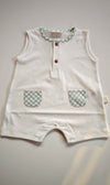 BABYGI PAGLIACCETTO JERSEY FANTASIA VICHY VERDE PI46B