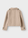 NAME IT TRENCH CORTO SAVANNAH TAN