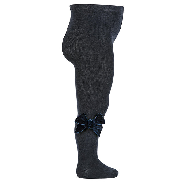 CONDOR CALZAMAGLIA LISCIA CON FIOCCO IN VELLUTO MARINO COL 480