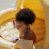 SWIMESSENTIAL Piscina per bambini - Gialla - Florish - Ø 100 cm con tettuccio