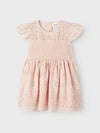 LIL ATELIER ABITO PIZZO SAN GALLO PEACH BLUSH