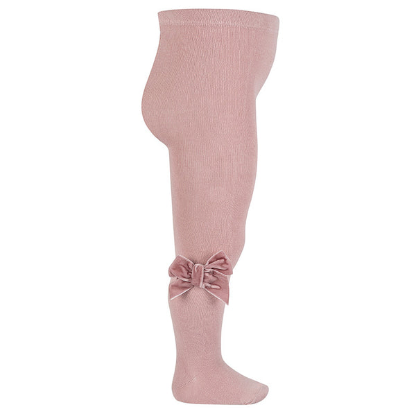 CONDOR CALZAMAGLIA LISCIA CON FIOCCO IN VELLUTO ROSA PALO COL 526