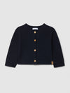 LARANJINHA Cardigan girocollo lavorato a maglia con righe in rilievo I6691140