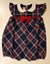 CHICCO PAGLIACCETTO TARTAN CON FIOCCHETTO VELLUTO ROSSO
