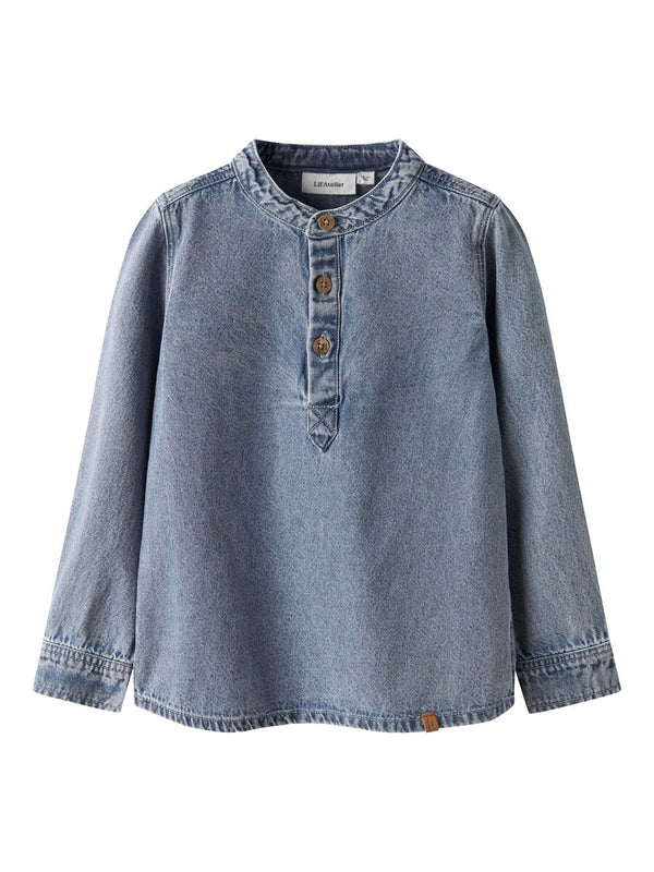 LIL ATELIER CAMICIA MEDIUM BLUE DENIM
