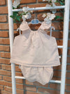 BABYGI COMPLETO BLUSA E CULOTTE IN LINO CIPRIA