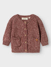 LIL ATELIER CARDIGAN HOT CHOCOLATE
