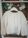 LALALU' MAGLIA ALPACA BIMBA LATTE
