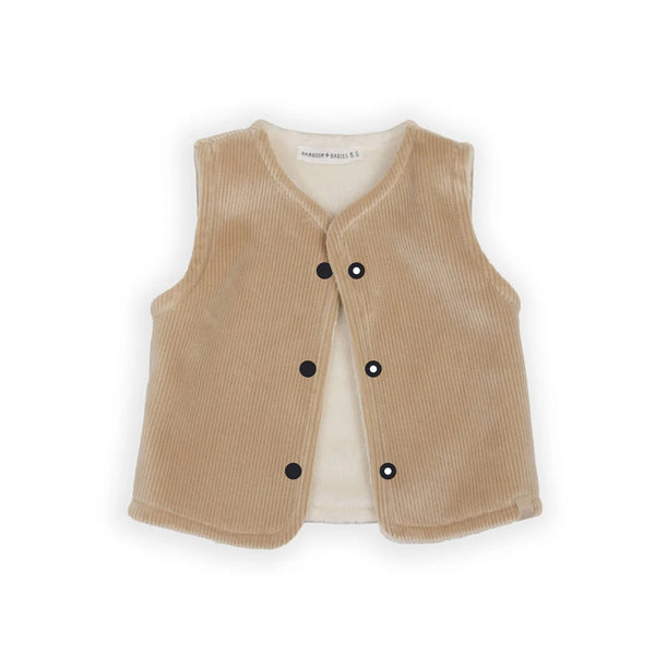 BAMBOOM Gilet smanicato reversibile - MOCHA SAND 347