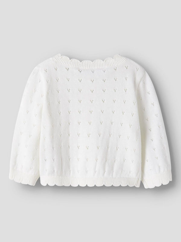 NAME IT CARDIGAN RICAMATO cloud dancer