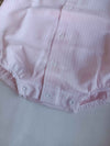 BABYGI PAGLIACCETTO A RIGHE ROSA E BIANCO CON COLLETTO