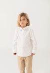 BOBOLI CAMICIA BIANCA CON PAPILLON GRIGIO 712022