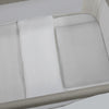 PASITO A PASITO PIUMINO PER CULLA + LENZUOLO CON ANGOLI + CUSCINO 90X50 CM LITTLE BLOOM VICHY GRIGIO TOG 2,5